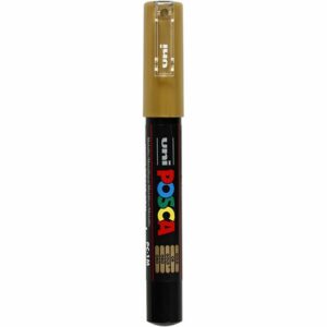 Krijtstift - Fineliner - Universele Marker - 25 Goud - Uni Posca Marker - PC-1MC - 0,7mm - 1 stuk