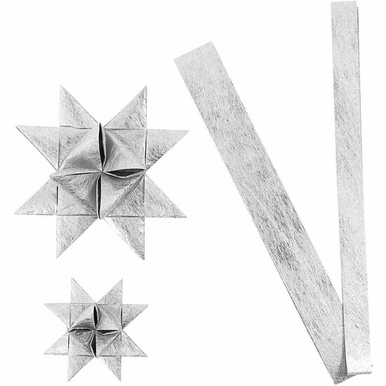Vlechtstroken - Zilver - Zilver - 44+78cmx6,5+11,5cmx15+25 mm - 32 stroken