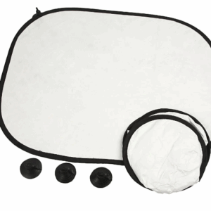 Auto Zonnescherm Wit - DIY Zonnescherm - Autoraam Zonwering - Raamdecoratie Auto - Zonnebescherming Voor Auto’s - Zelf Versierbare Zonneschermen - 44x35 cm - Versierbaar - 2 Stuks