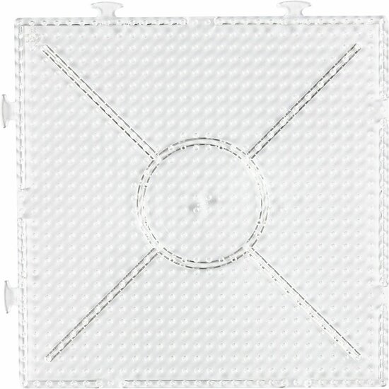Grondplaat Strijkkralen - Onderplaat - Strijkkralenvormen - Strijkkralenbord - Kralen Ontwerpplaat - Groot Vierkant - 15x15cm - 1 Stuk