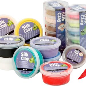 Silk Clay - Zelfhardende Klei - Diverse Kleuren - DIY, Kleien - Silk Clay¨ - 22 stuks