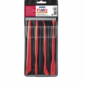 Modelleerset - Rood - Modelleren van Klei - ca. 18cm - Set van 4 - FIMO - 1 set