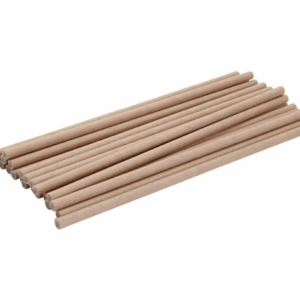 Stro van ongebleekt kraftpapier, L: 195 mm, d 6 mm, 250 stuk/ 1 doos