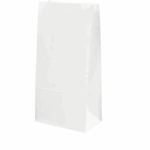 Papieren zakken, wit, H: 22.5 cm, afm 6,5x11 cm, 50 gr, 100 stuk/ 1 doos