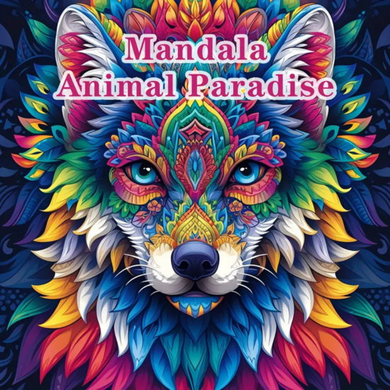 Kleurboek Dieren Mandala - Mandala Kleurplaten Dieren - Kleurboek Volwassenen Dieren - Ontspanning Mandala Patronen - Mandala Tekeningen Dieren - Mandala Animals Paradise - 20 Kleurplaten - 20x20cm