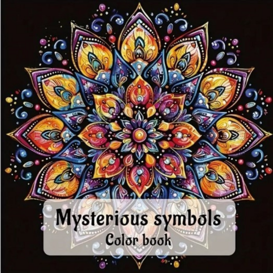 Kleurboek Mandala Patronen  Mandala Kleurplaten  Kleurboek Volwassenen  Ontspanning Mandala Patronen  Mandala Tekeningen  Mandala Patterns  Mysterious Symbols - 20 Kleurplaten  20x20cm