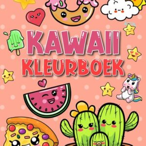 Kawaii Kleurboek - Kawaii Illustraties - Cute Kawaii Dieren - Kawaii Eten en Snoep - Schattige Kleurplaten - Mindful Ontspannend - Simpele Ontwerpen - A4 - 40 Kawaii Tekeningen - Incl. 1 alcoholmarker