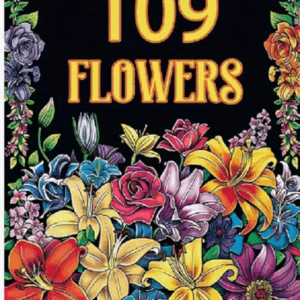 Kleurboek 109 Bloemen - Kleurboek Bloemen Patronen - Kleurboek Volwassenen En Tieners - Bloem Illustraties - Sierlijke Bladeren & Prachtige Vlinders - Flower Colorbook - 29x20cm - 109 Kleurplaten