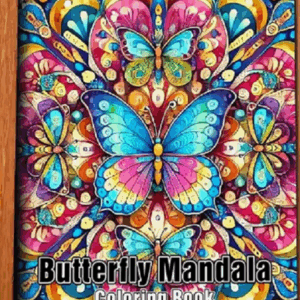 Kleurboek Vlinder Mandala's - Vlinder Mandala Kleurboek - Kleurboek Volwassenen En Tieners - Butterfly Mandala - Relax & Ontspanning Kleurboek - 27,5x20cm