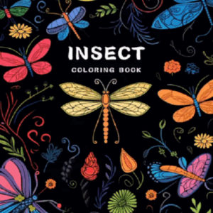 Kleurboek Insecten - Vlinders Libelle Kevers Krekels Torren - Kleurboek Volwassenen En Tieners - Natuur Kleurplaten - Insecten Illustraties - 17x25cm - 22 Unieke Ontwerpen