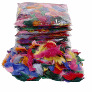 Donsveren Diverse Kleuren - Super Zachte Veertjes - Decoratieve Gekleurde Veren - Knutselveren - Hobby Veren - Sierveren - 7-8 cm - 10x50 gram