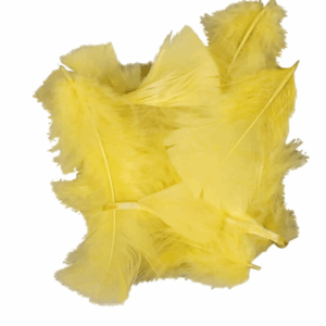 Donsveren Geel - Super Zachte Veertjes - Decoratieve Gele Veren - Knutselveren - Hobby Veren - Knutselveren - Sierveren - 7-8 cm - 500 gr