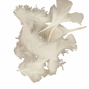 Donsveren Wit - Super Zachte Kalkoendons - Fijn Donsmateriaal - Creatieve Dons voor DIY Decoraties - Hoogwaardige Witte Dons - 7-8 cm - 500 gram