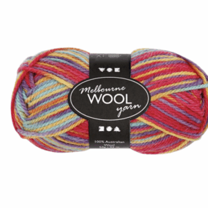 Garen - Wol Garen - Multicolour Breigaren - Meerkleurig Garen - Haken & Breien - DIY Hobbywol - 92m - 50gr - 1 Bol