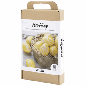 Hobbyset Marmer, roze, geel, 1 doos