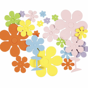EVA Foam Bloemen - Knutselfoam - Foam Vormen - Bloemvormige Foamfiguren - DIY Bloemen Knutselen - 670 Stuks